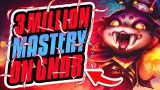 3 MILLION MASTERY POINTS ON GNAR!!! Season 14 Gnar Ranked Gameplay (League of Legends)