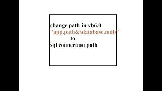 MSAccess to SQL server \app.path to sql connection in vb6.0