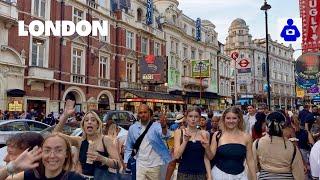 England, London’s Best Walking Tour  SOHO Summer Theatre District Walk | Central London [4K HDR]