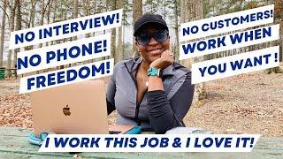  YOU WON'T BE TIED DOWN! NO INTERVIEW NEEDED! EASY NO PHONE PART TIME WORK FROM HOME JOBS 2024