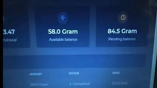 Proof, money withdraw in gramfree