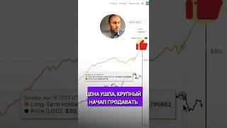 КРУПНЫЙ НАЧАЛ ПРОДАВАТЬ #bitcoin #shorts