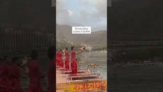 Ganga Aarti Rishikesh | Triveni Ghat| Shatrughan Ghat | Parmarth Niketan ️ #gangaaarti