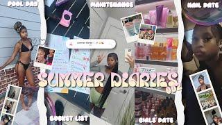summer diaries 002| girls date, maintenance, pool, bucket list, nails date, etc