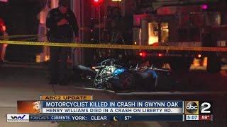 Gwynn Oak crash leaves motorcyclist dead