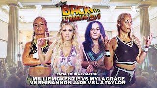 Myla Grace Vs L A Taylor Vs Millie Mckenzie Vs Rhiannon Jade | 2/3/25 | Slammasters Wrestling