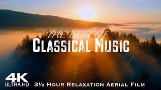 [4K] 30 Best of Classical Music  DOLOMITES Drone Mozart Bach Beethoven Grieg Chopin Tchaikovsky