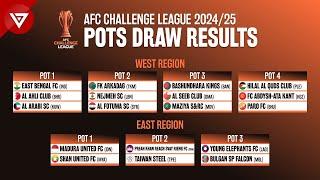 AFC CHALLENGE LEAGUE 2024/25: Pots Draw Results