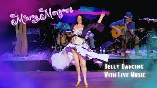 Belly Dance Veil Performed by Mary Monroe to Thru the Veil (Live Music by the World Music Quartet)