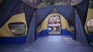 Ozark Trail Base Camp 14 Person Cabin Tent 3 Room Family Camping Easy assembly