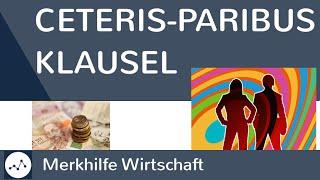 Ceteris-Paribus Modell / Klausel - Was ist das?! Definition & Beispiel - Einfach erklärt