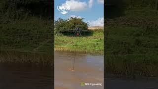 Making river's cross-section bathymetry using UAV-borne echosounder