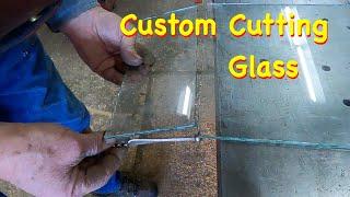 How I Cut Glass for Dutch Doors on the Sheep Wagon | Engels Coach Shop