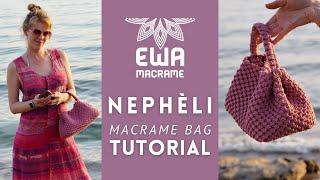 Luxury-Inspired Macramé Bag You Can Make | Nephéli | MACRAME BAG TUTORIAL | 3 mm
