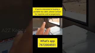 Portable Cabin 6x6 for Tea Shop in Hyderabad