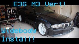 Pandem Wide Body E36 M3 Convertible Install | Cosmis Racing Wheels | Part 1