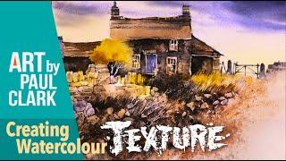 How to Paint an Old Cottage in Watercolour using Lots of Texture!