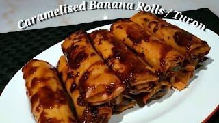 How to Make Super Crispy Caramelised Banana Rolls / Turon / Quick & Easy