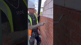 The easiest way to lay a thousand bricks a day #bricklaying #brickwork #pricework