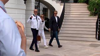 Biden departs White House wearing USA Olympic team jacket | VOA News