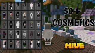  50+ cosmetics skin pack  MCPE/MCBE 1.20+ (WORKS ON HIVE!)