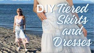 DIY Skirt and Dress from Thrifted Shirts and Pillowcases!