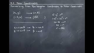 142-Converting from Rectangular Coordinates to Polar Coordinates