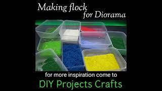 From Dishwashing Foam to Flock, Leaves or Flowers for Diorama, Model Railroad or Tabletop