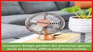 HOLMES Heritage 4-Inch Mini USB Desk Fan, Brushed Copper - HDP Shop