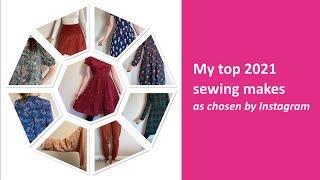 My top 2021 sewing makes...as chosen by Instagram