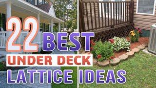 22 Best Under Deck Lattice Ideas For Maximizing Your Unused Outdoor Space