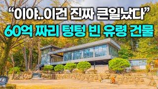 60억...세상에 아까워서 어떻게 하죠...이렇게 멋진 건물이 텅텅 비어있습니다