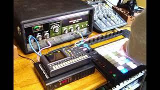 Session with Yamaha QY22 Sequencer, Roland RE 101 Space Echo and Yamaha R100 Digital Reverb