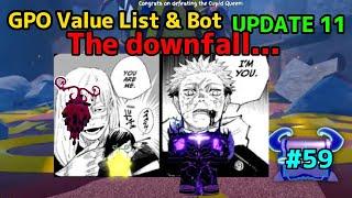 NEW GPO VALUE LIST UPDATE 11 #59 THE DOWN FALL