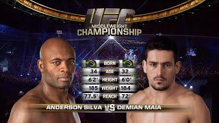 Anderson Silva vs Demien Maia Full Fight Full HD