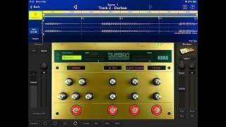 KORG Gadget 2 - Let's Look at the DURBAN Bass Effect - iPad Demo