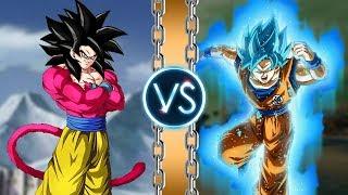 Goku SSJ4 vs Goku SSJ Blue