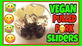 First Time Eating Vegan Pulled Pork Made From Jackfruit | Vegan Pulled Pork Sliders