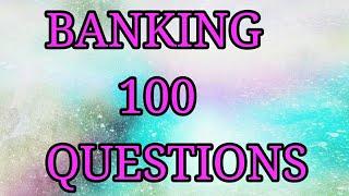 BANKING 100 QUESTIONS ll Junior Clerk & Inspector Exam Preparations.