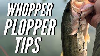 How To Fish a WHOPPER PLOPPER (Topwater Bass Fishing)