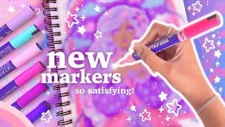 art style glow up?!  drawing with new Arrtx Simptap acrylic markers {48 & 36 brush tip sets}