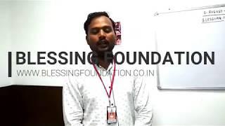 Volunteer Mr. Vikram Speech on BLESSING FOUNDATION