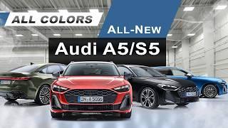 2025 Audi A5 and S5 - Exterior & Interior Color Options for new Sedan and Avant