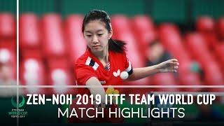 Wang Amy vs Karoline Mischek | ZEN-NOH 2019 Team World Cup Highlights (Group)