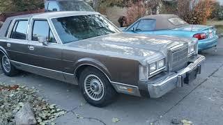 Tour of my new Old Car 1988 Lincoln Town car