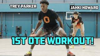 Trey Parker & Jahki Howard FIRST Workout At OTE! SHOOTING  Session 5