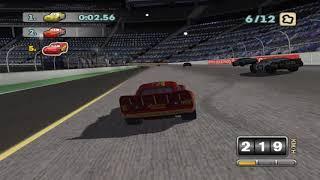 Cars Mater National Hi-Octane Mod Racing with Lightning McQueen on Motor Speedway of the South