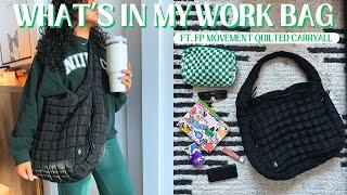 WHAT'S IN MY WORK BAG | (Free People Movement Carryall Review)