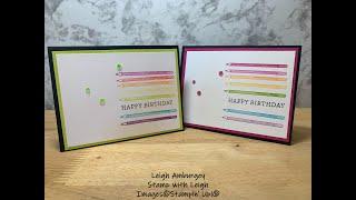 Colored Pencils Birthday Card Video - Stamp with Leigh