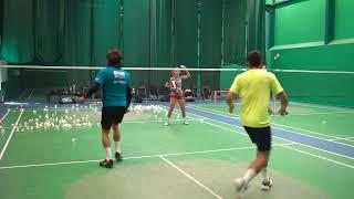 Doubles Defense Mastery: Crosscourt Technique for Badminton Players